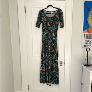 Floral LuLaRoe Maxi Dress Size XS